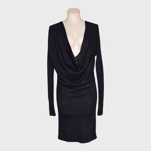 Lululemon Serenity Cowl Neck Draped Wrap Tunic Sweater Dress